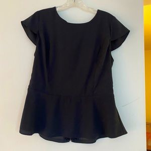 Express peplum dress too EUC size M. Black